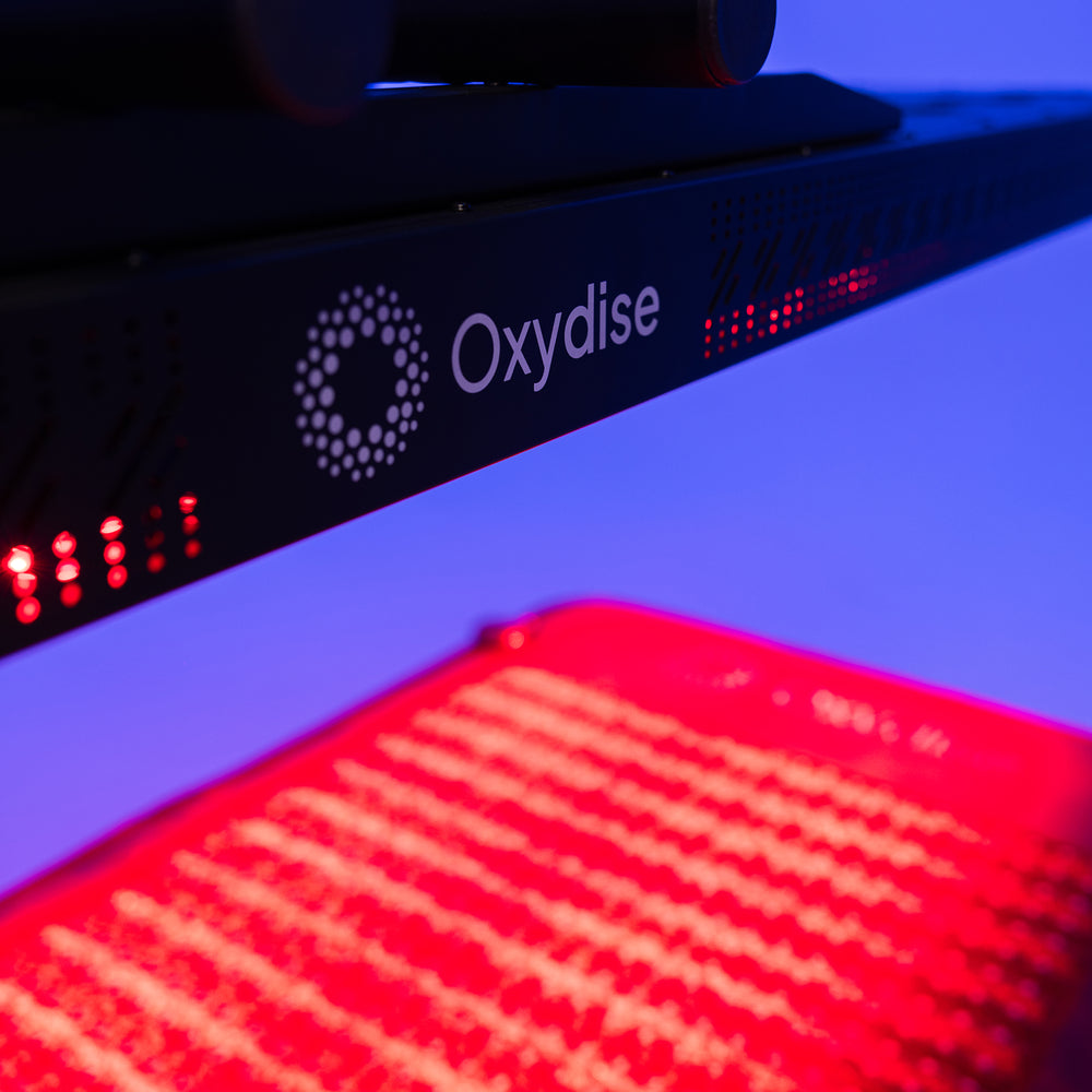 HBOT Chamber (1.5 ATA) + Red Light Panel + PEMF Mat — The infrared PEMF mat