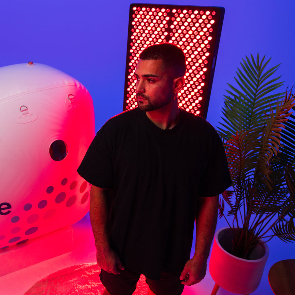 HBOT Chamber (1.5 ATA) + Red Light Panel — The chamber