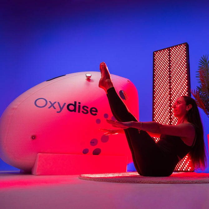 HBOT Chamber (1.5 ATA) + Red Light Panel