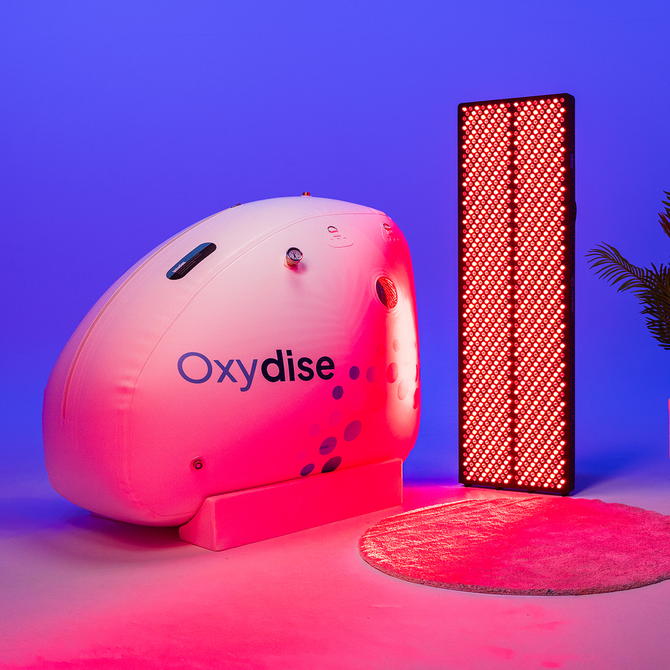 HBOT Chamber (1.5 ATA) + Red Light Panel