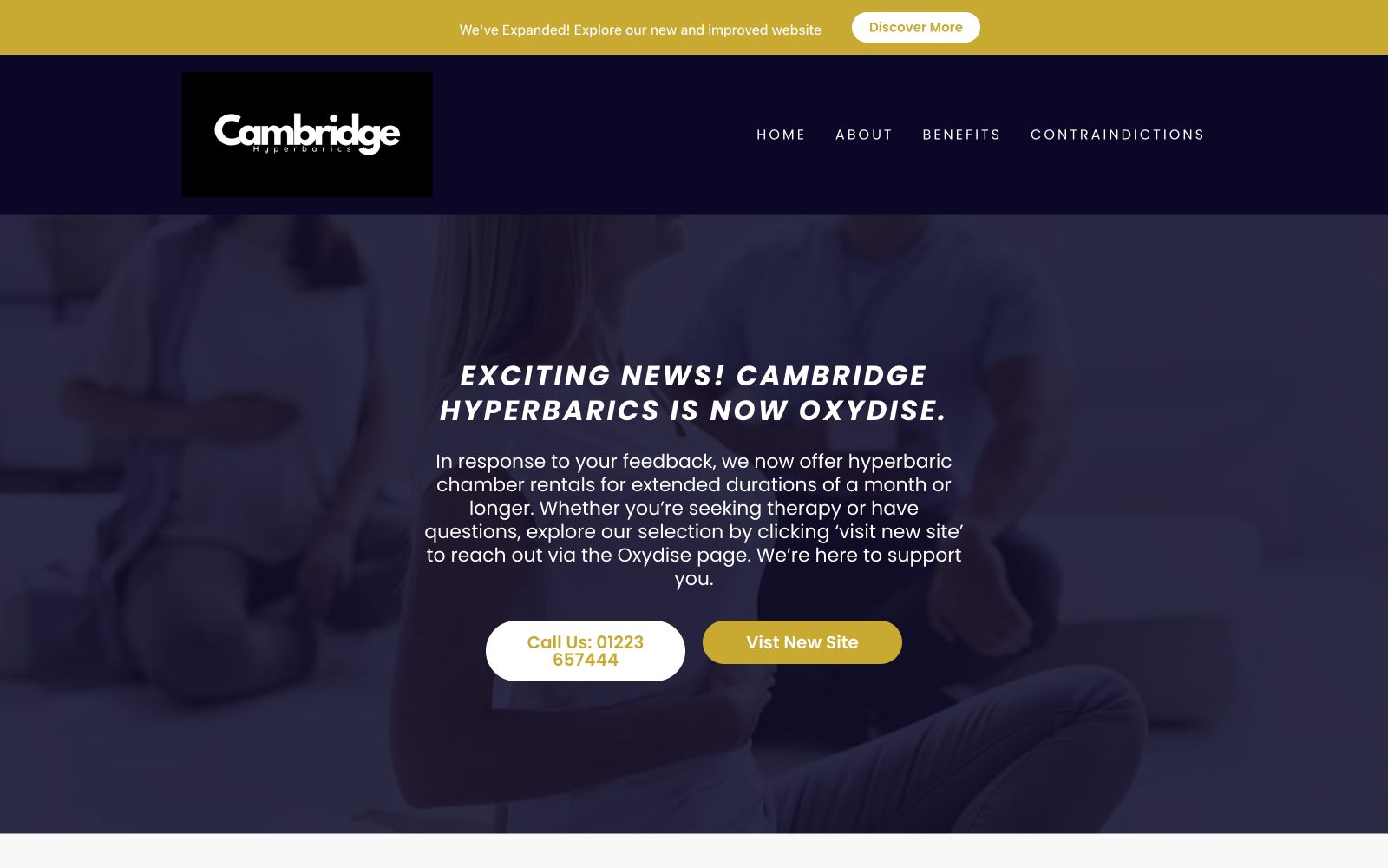 Current Cambridge Hyperbarics homepage